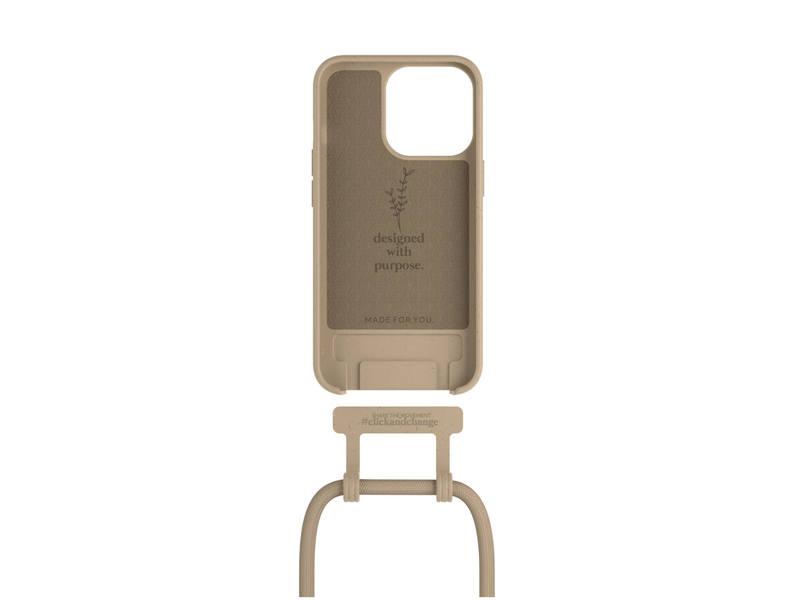 Woodcessories Change Case für iPhone 14 Pro Max, taupe>