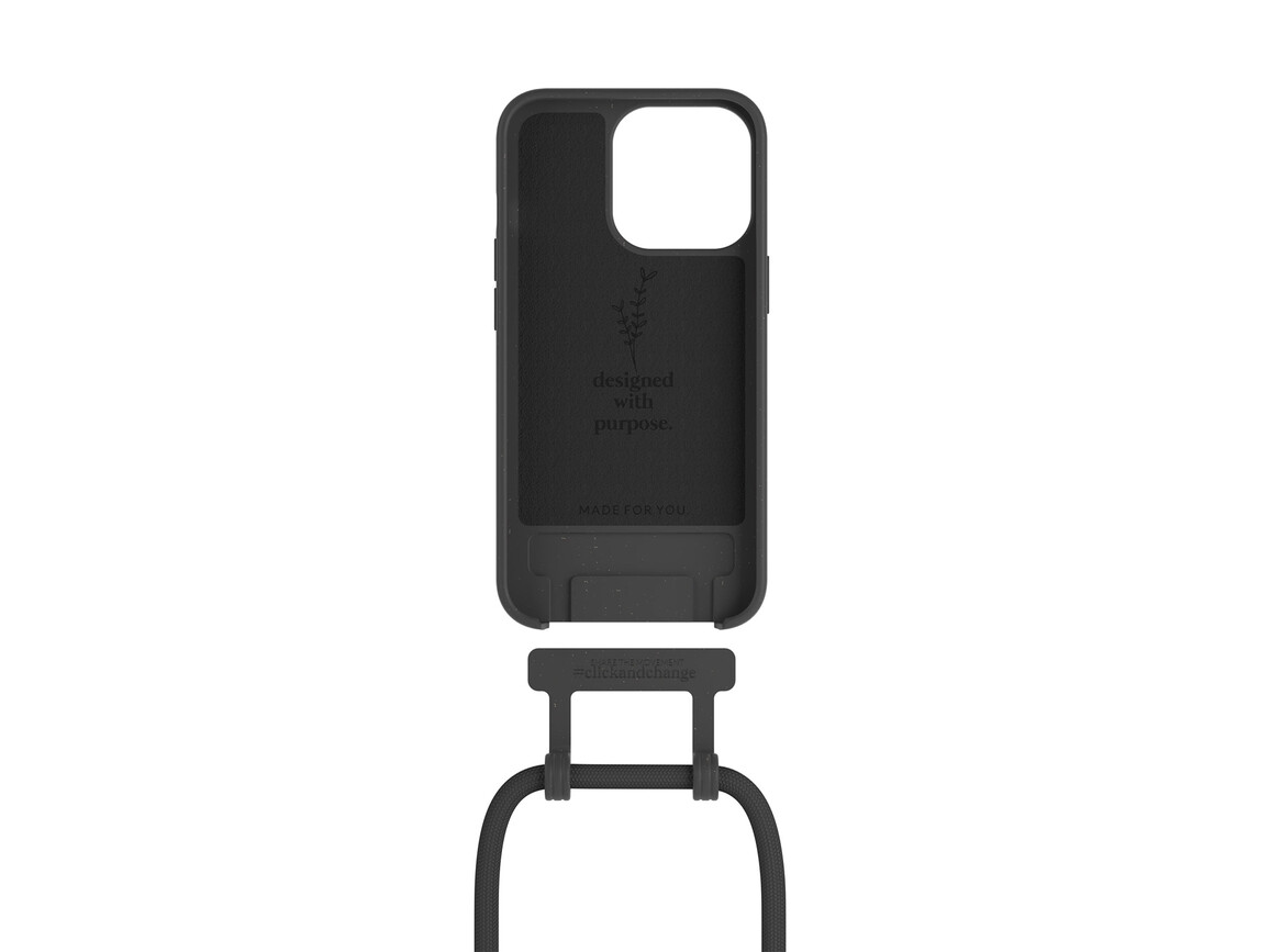 Woodcessories Change Case für iPhone 14 Pro Max, schwarz>