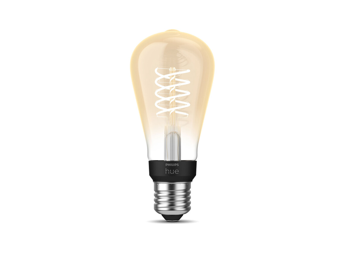 Philips Hue E27 White Filament Lampe, ST64 550lm