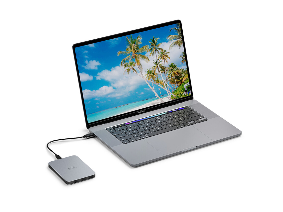 LaCie Mobile Drive V2, 1TB, Moon Silver