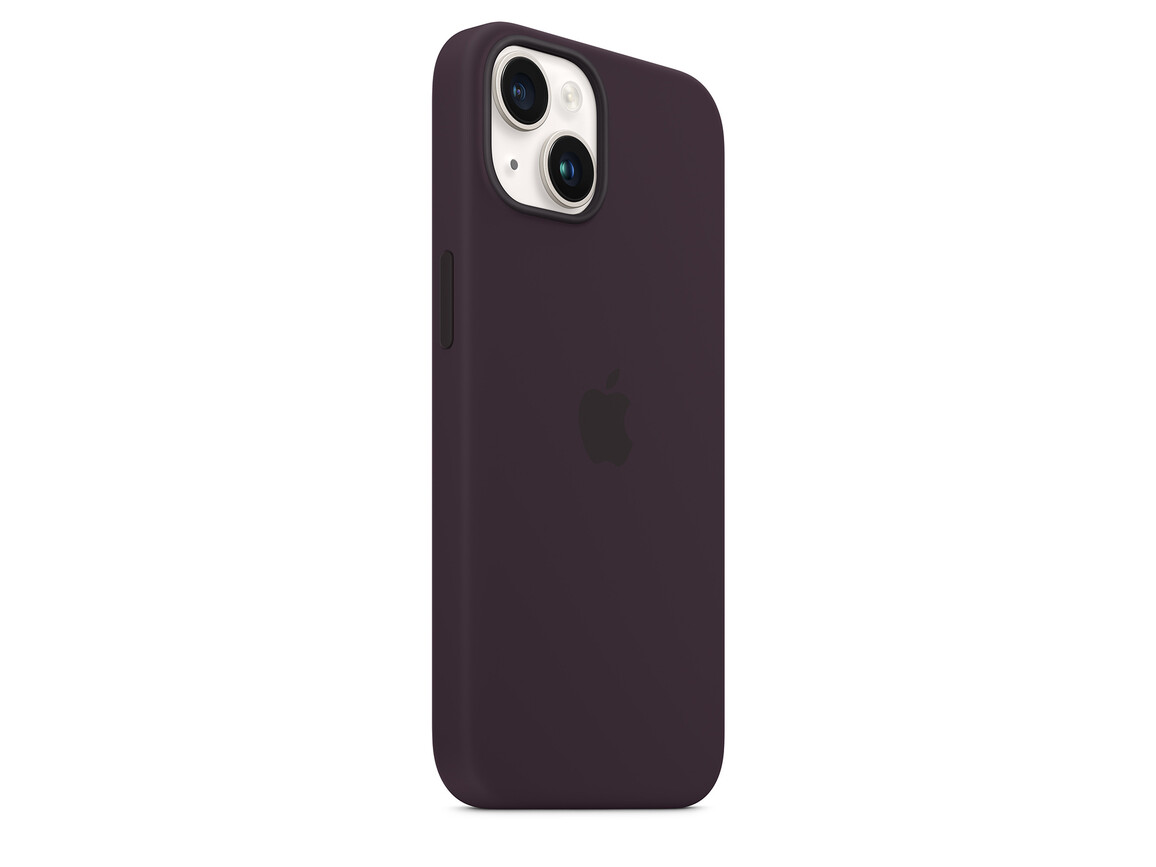 Apple iPhone 14 Plus Silikon Case mit MagSafe, holunder&gt;