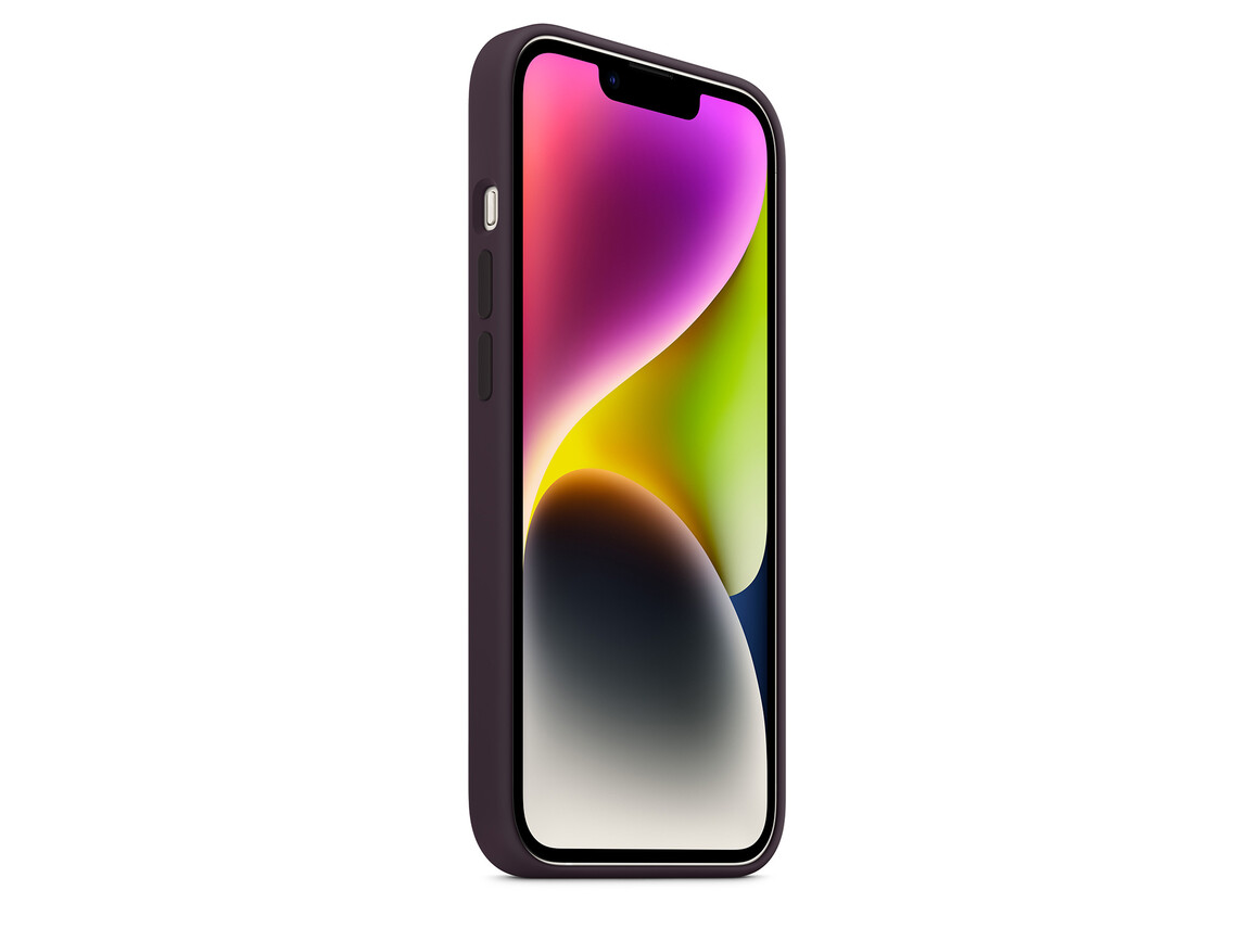 Apple iPhone 14 Plus Silikon Case mit MagSafe, holunder&gt;