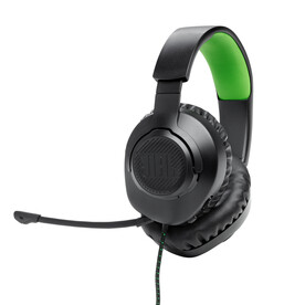 JBL Quantum 100X, Kabelgebundenes Over-Ear-Gaming-Headset, schwarz/grün