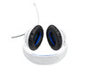 JBL Quantum 100P, Kabelgebundenes Over-Ear-Gaming-Headset, weiß/blau