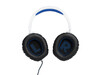 JBL Quantum 100P, Kabelgebundenes Over-Ear-Gaming-Headset, weiß/blau