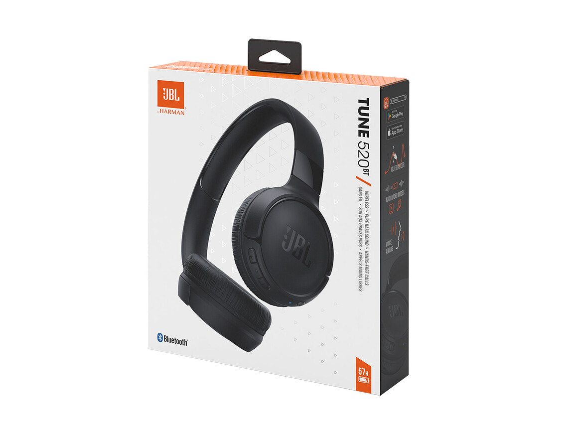 JBL TUNE520BT, On-Ear Bluetooth Kopfhörer, schwarz