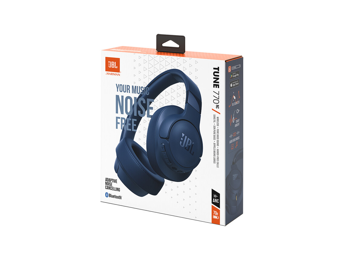 JBL Tune 770NCBT, Over-Ear Kopfhörer, blau