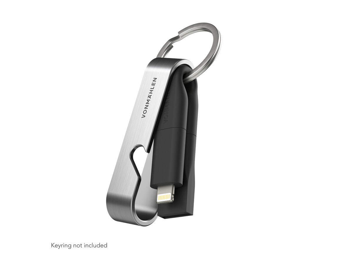 Vonmählen High Six, 6-in-1 Schnellladekabel, schwarz/silber