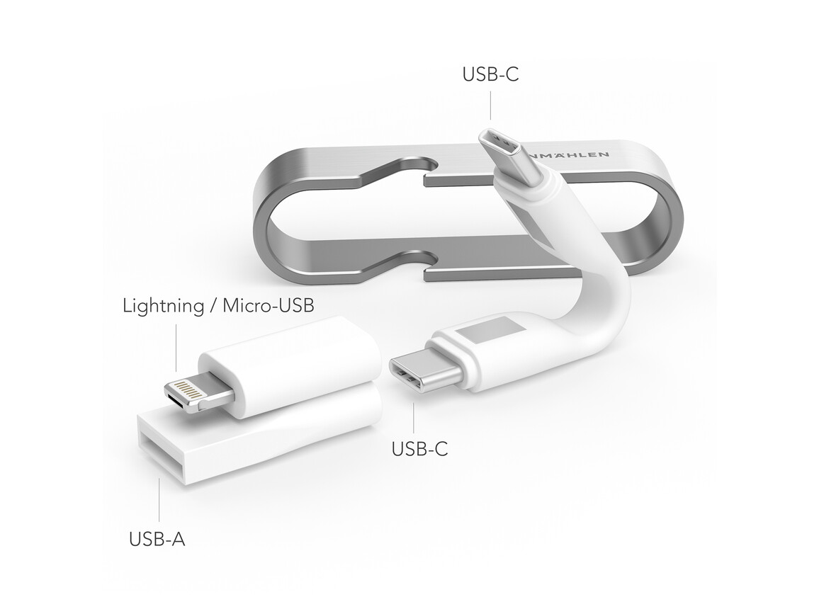 Vonmählen High Six, 6-in-1 Schnellladekabel, silber>