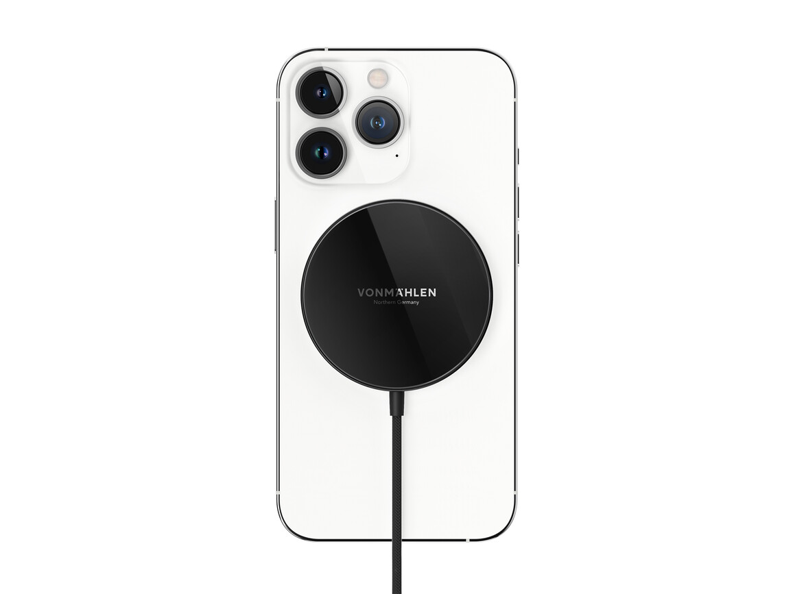 Vonmählen Aura Mini, magnetisches WL Charging Pad, schwarz