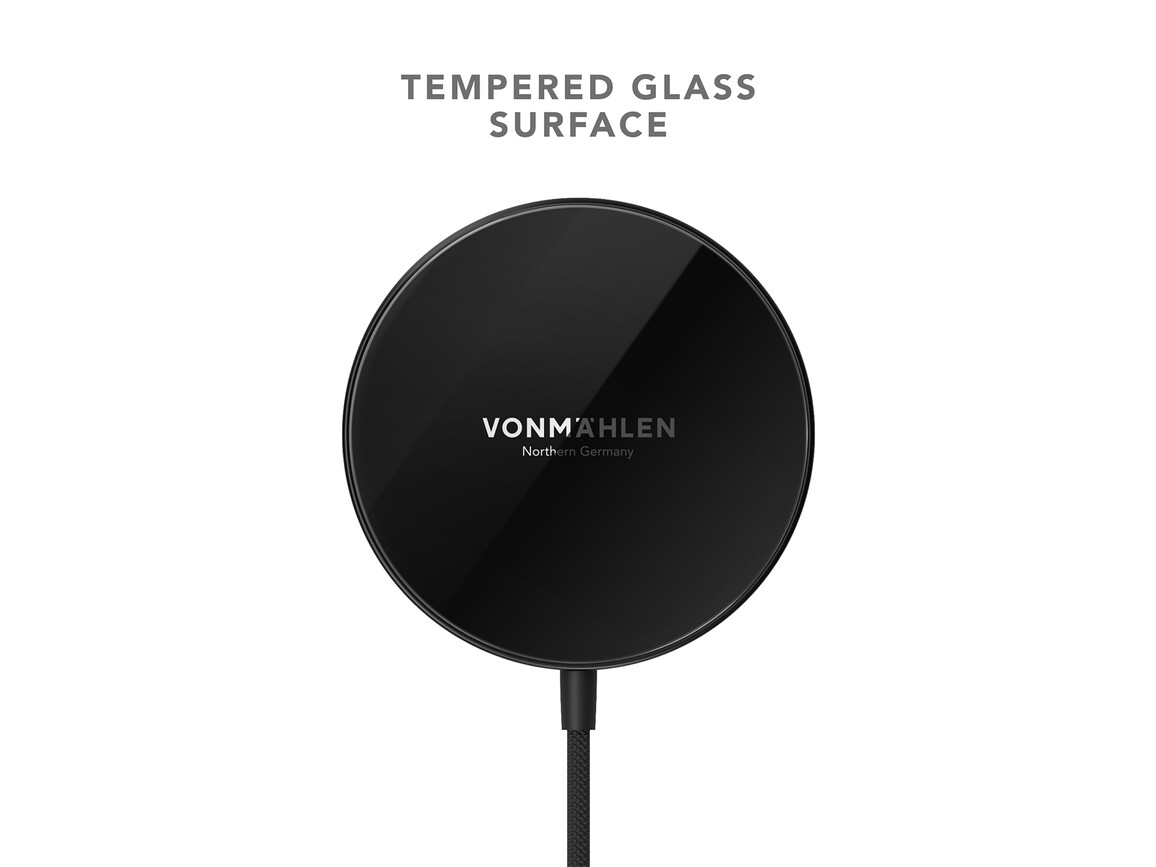 Vonmählen Aura Mini, magnetisches WL Charging Pad, schwarz