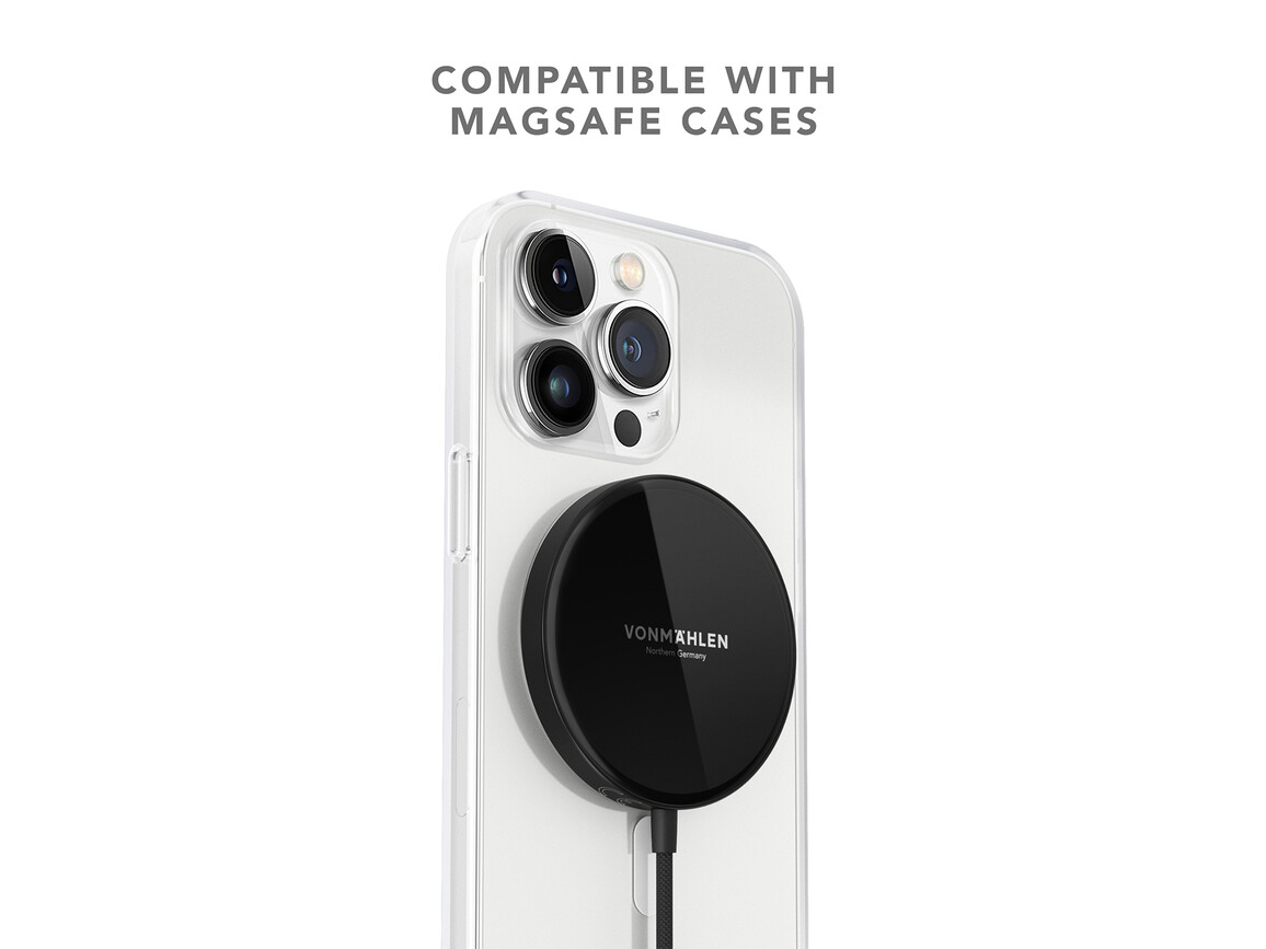 Vonmählen Aura Mini, magnetisches WL Charging Pad, schwarz