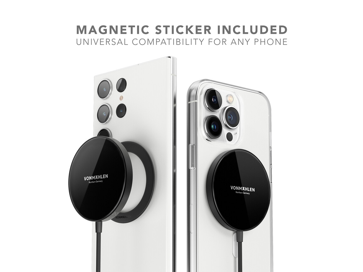 Vonmählen Aura Mini, magnetisches WL Charging Pad, schwarz
