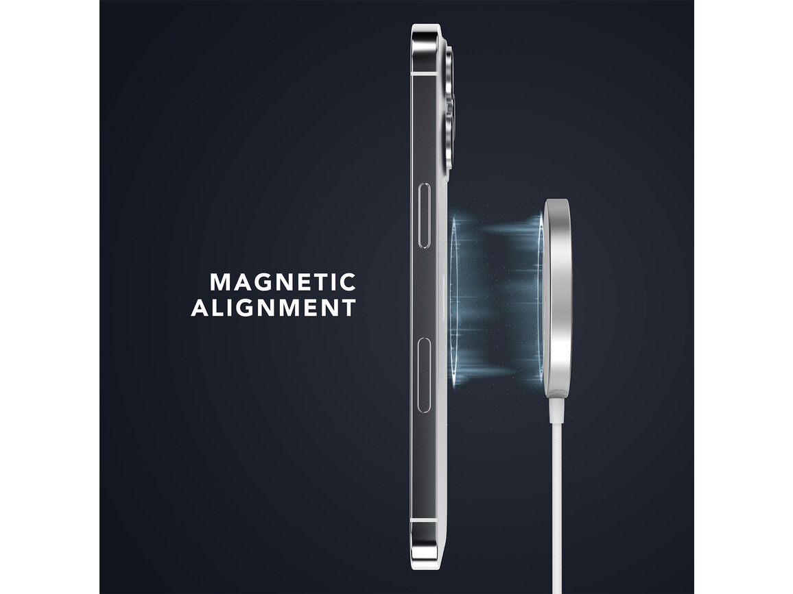 Vonmählen Aura Mini, magnetisches WL Charging Pad, weiß