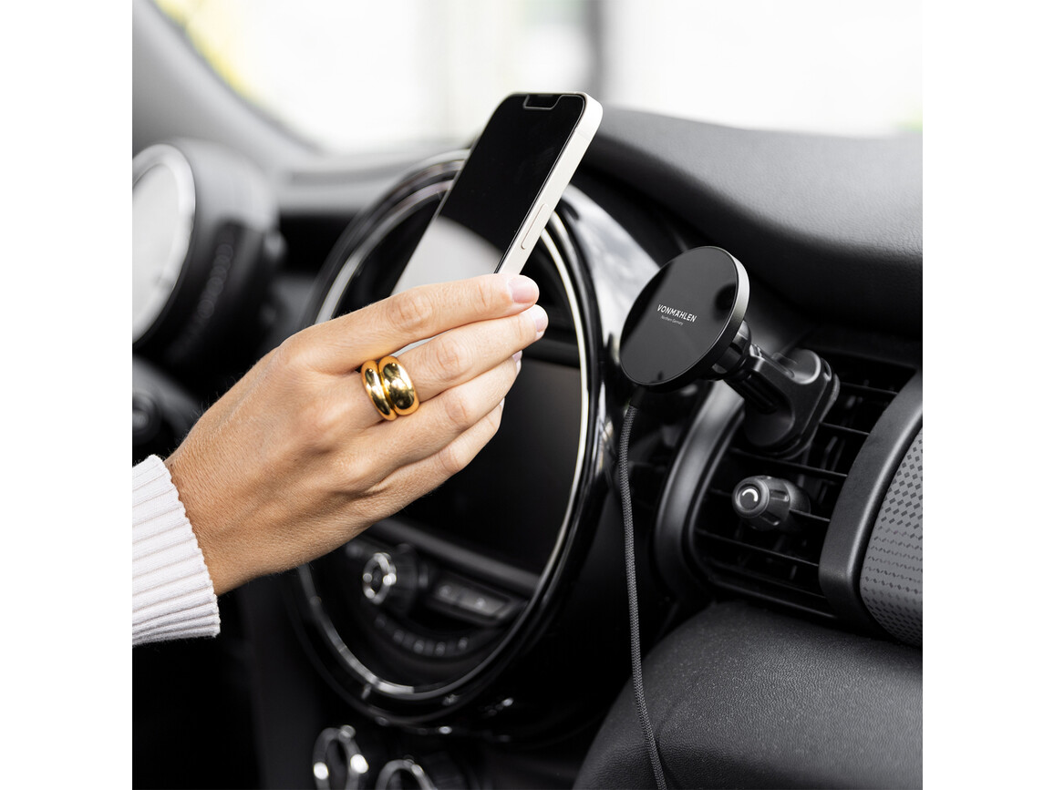 Vonmählen Aura Car, magnetisches WL Auto-Charging Pad, weiß