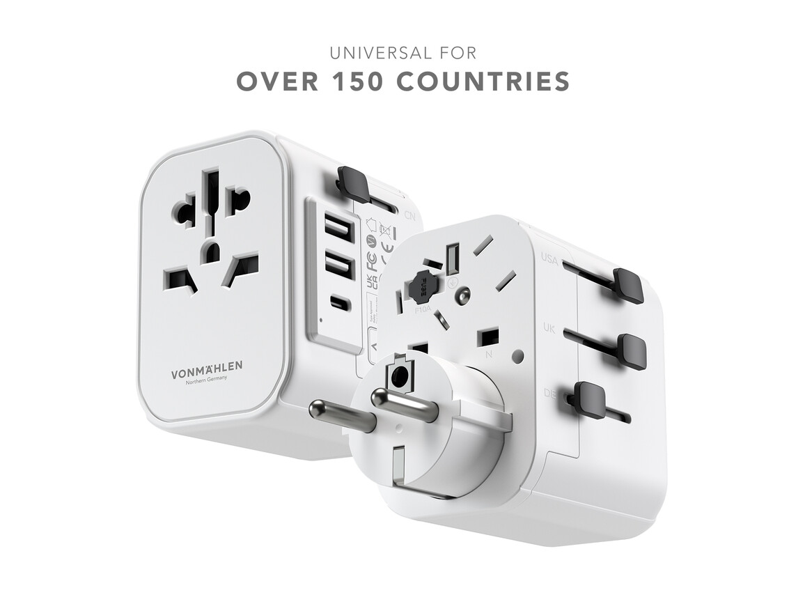 Vonmählen Unity One Reiseadapter, weiß