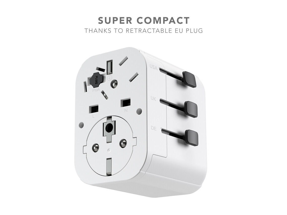 Vonmählen Unity One Reiseadapter, weiß