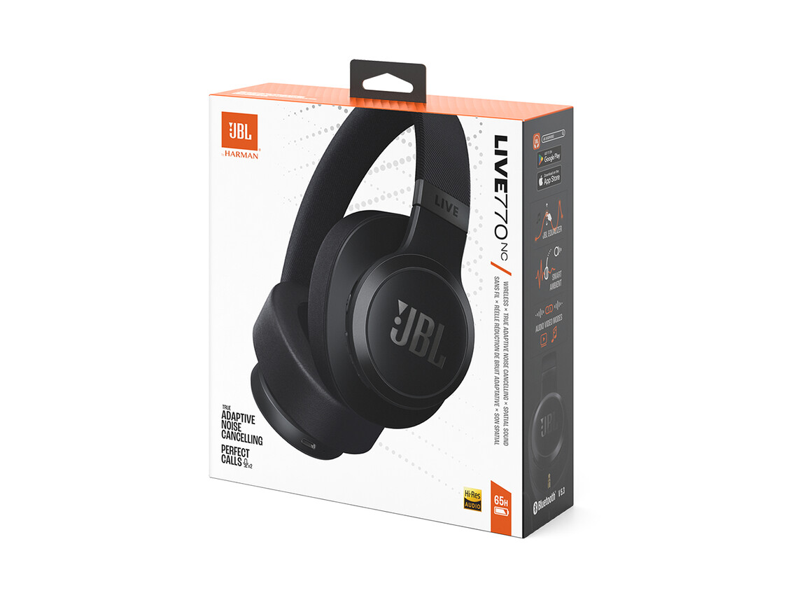 JBL Live 770NC, Over-Ear Bluetooth Kopfhörer, schwarz