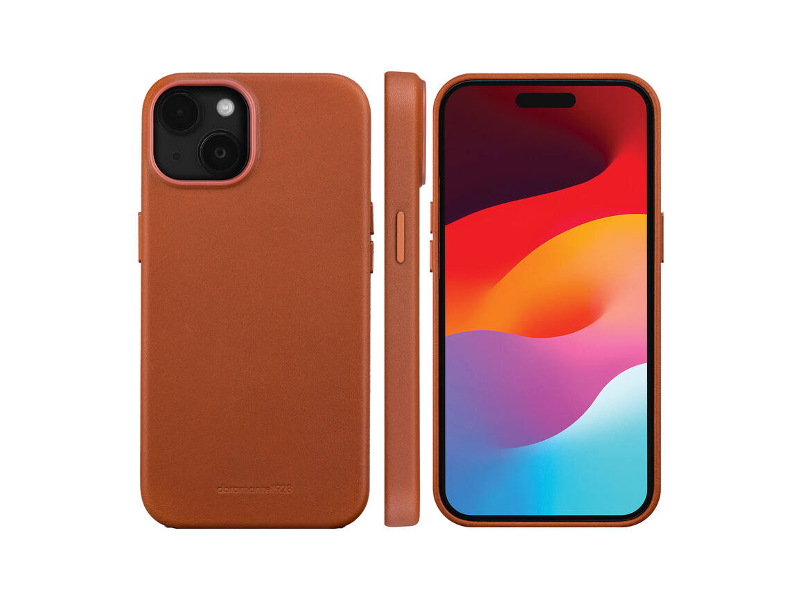 dbramante Roskilde Case mit MagSafe für iPhone 15, braun