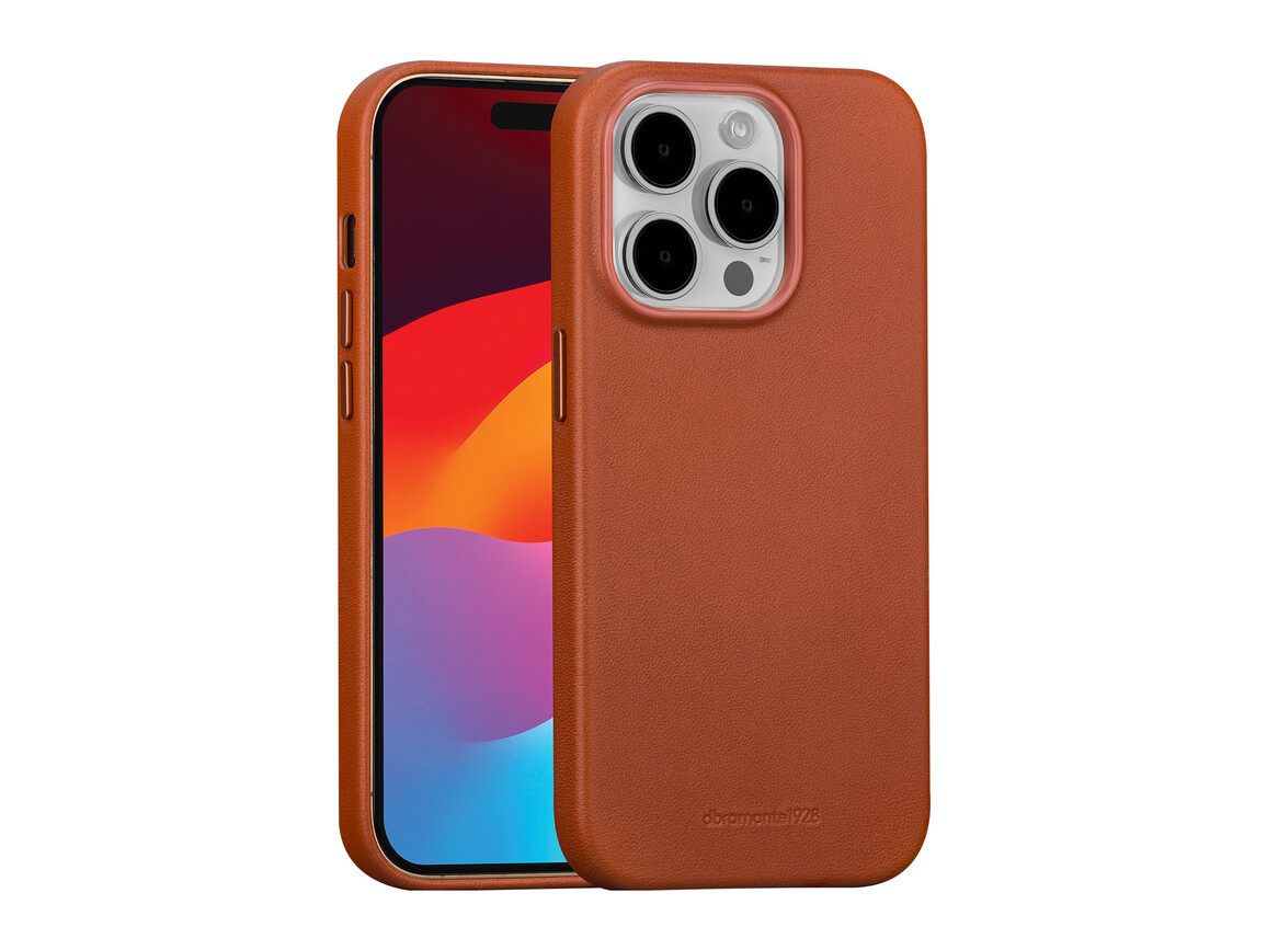 dbramante Roskilde Case mit MagSafe für iPhone 15 Pro, braun