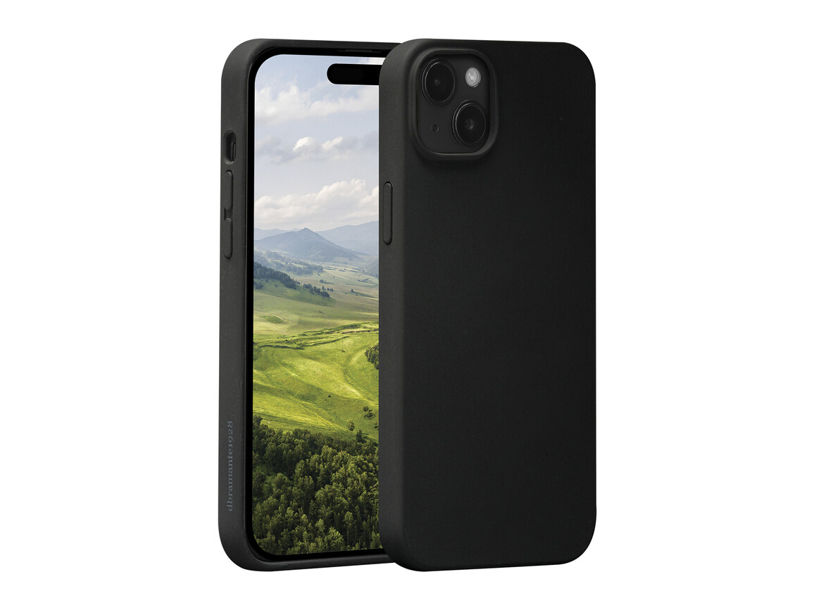 dbramante Monaco Silikon Case mit MagSafe für iPhone 13/14/15/16e, schwarz