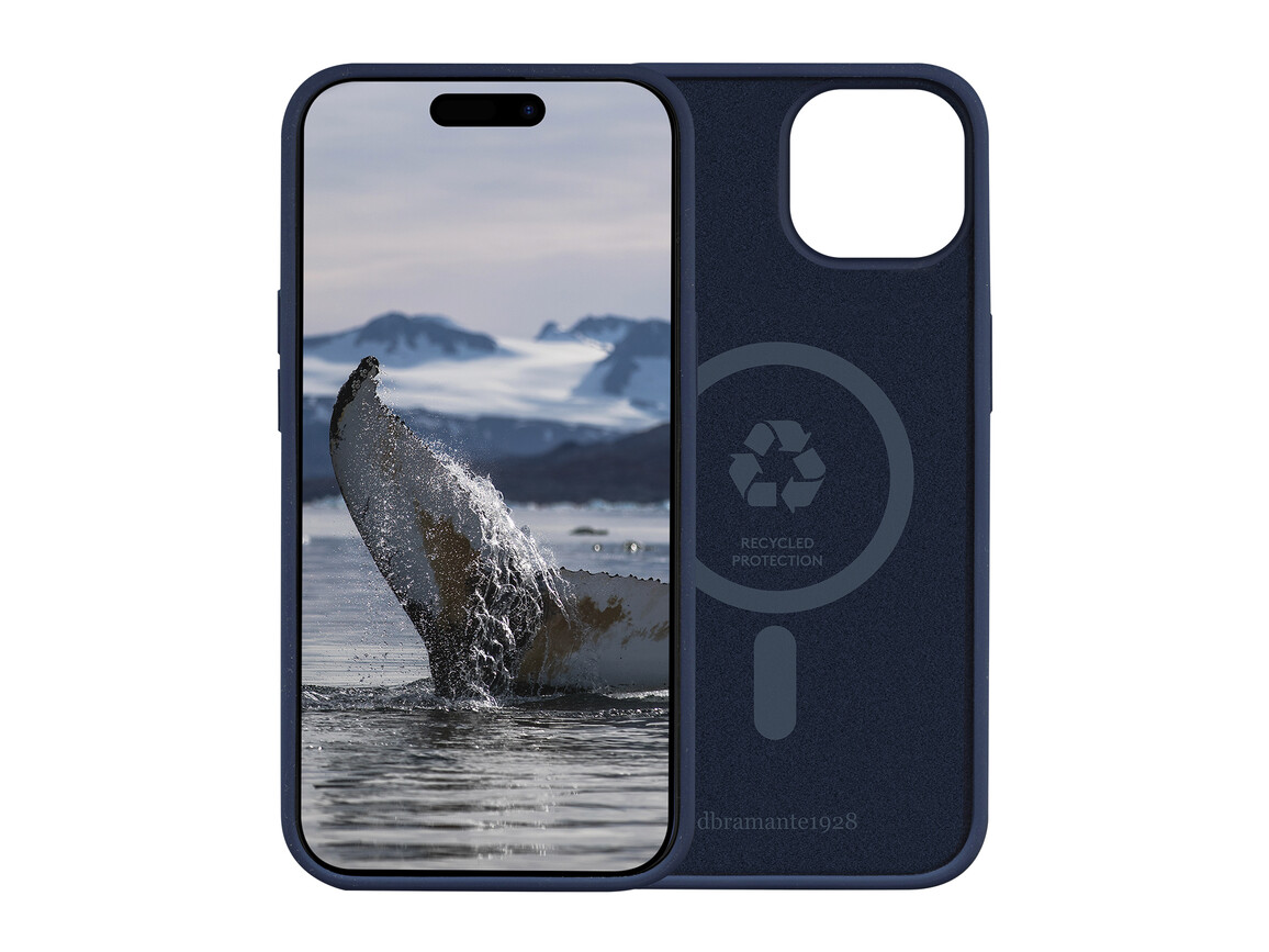 dbramante Monaco Silkon Case mit MagSafe für iPhone 15, pazifik blau