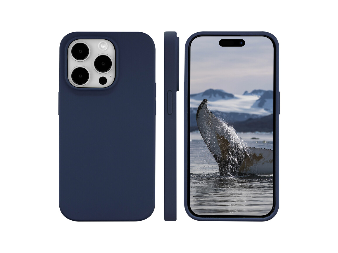 dbramante Monaco Silikon Case mit MagSafe für iPhone 15 Pro, pazifik blau