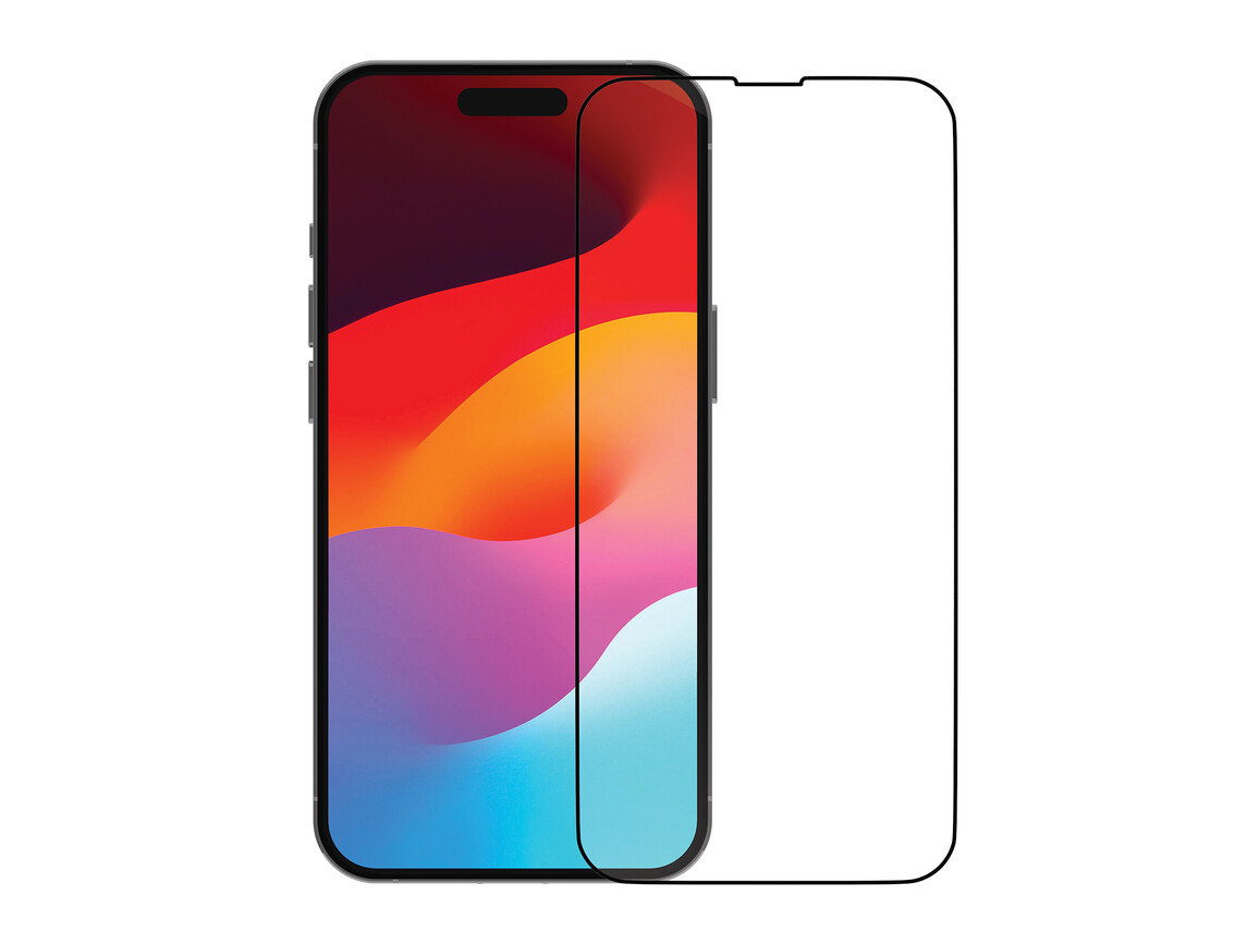 dbramante eco-shield Displayschutzfolie für iPhone 15, schwarz >