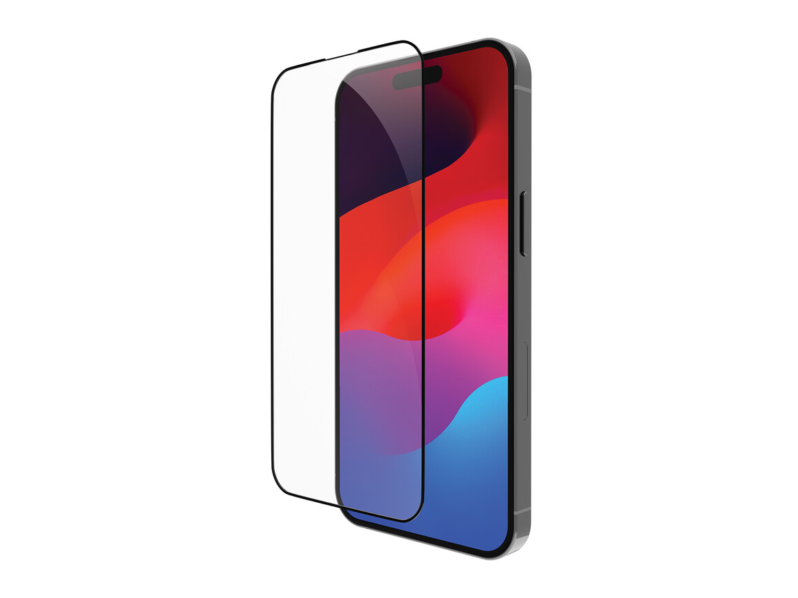 dbramante eco-shield Displayschutzfolie für iPhone 15 Pro Max, schwarz >