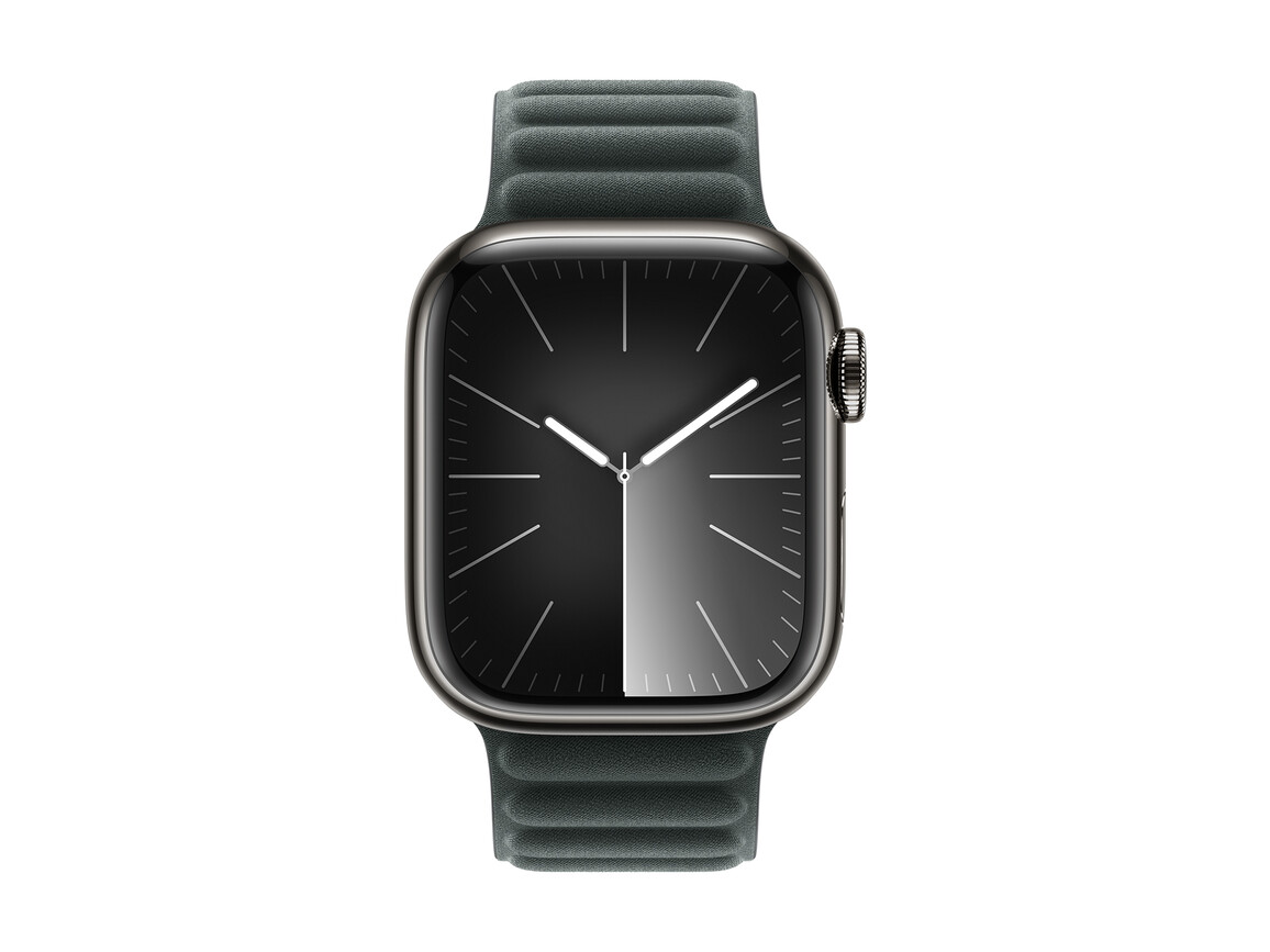 Apple Watch 41mm Armband mit Magnetverschluss, immergrün, M/L>