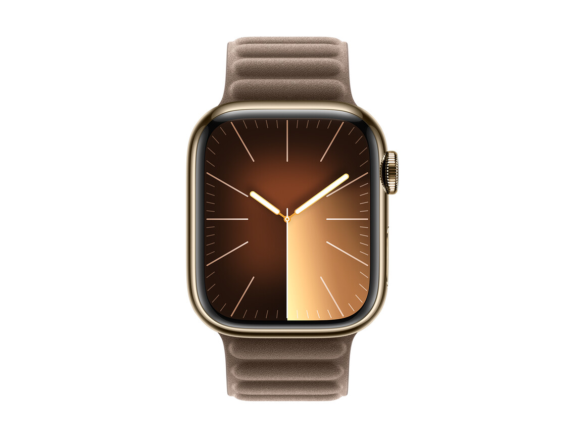 Apple Watch 41mm Armband mit Magnetverschluss, taupe, S/M>