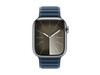 Apple Watch 45mm Armband mit Magnetverschluss, pazifikblau, S/M>