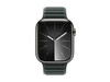 Apple Watch 45mm Armband mit Magnetverschluss, immergrün, M/L>