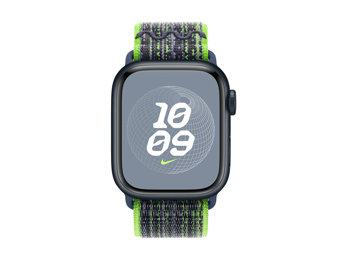 Apple Watch 41mm Nike Sport Loop, bright green/blau