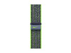Apple Watch 45mm Nike Sport Loop, bright green/blau