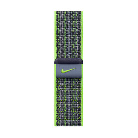 Apple Watch 45mm Nike Sport Loop, bright green/blau