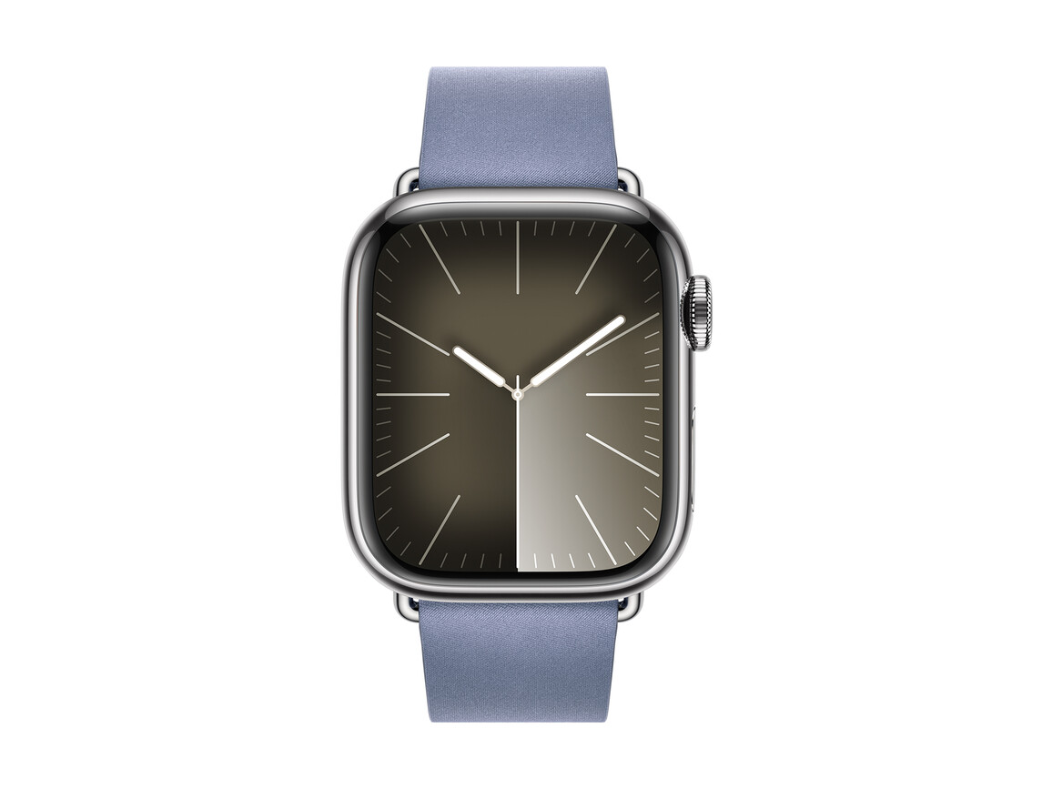 Apple Watch 41mm Modernes Armband, lavendelblau, M>