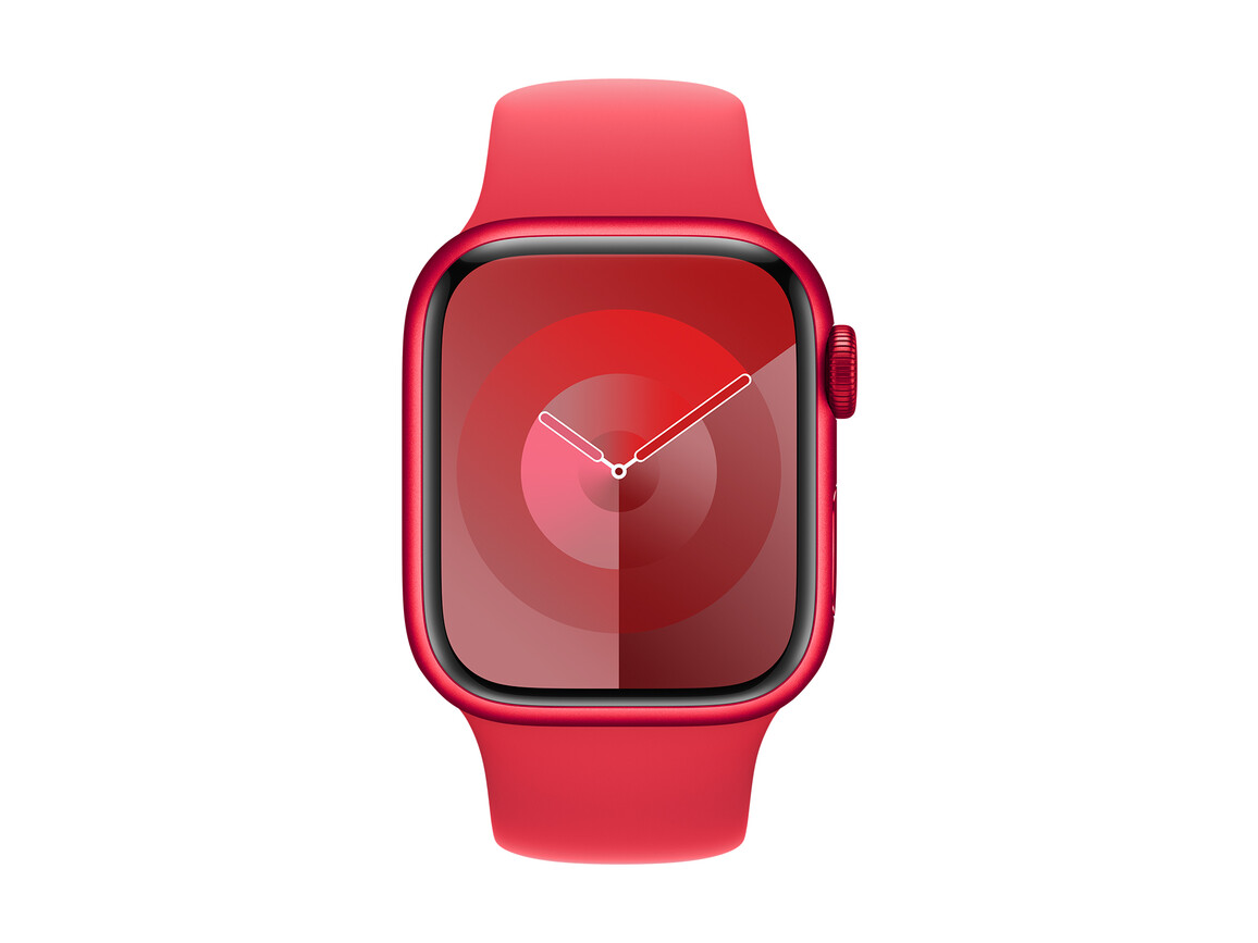 Apple Watch 41mm Sportarmband, rot, S/M>