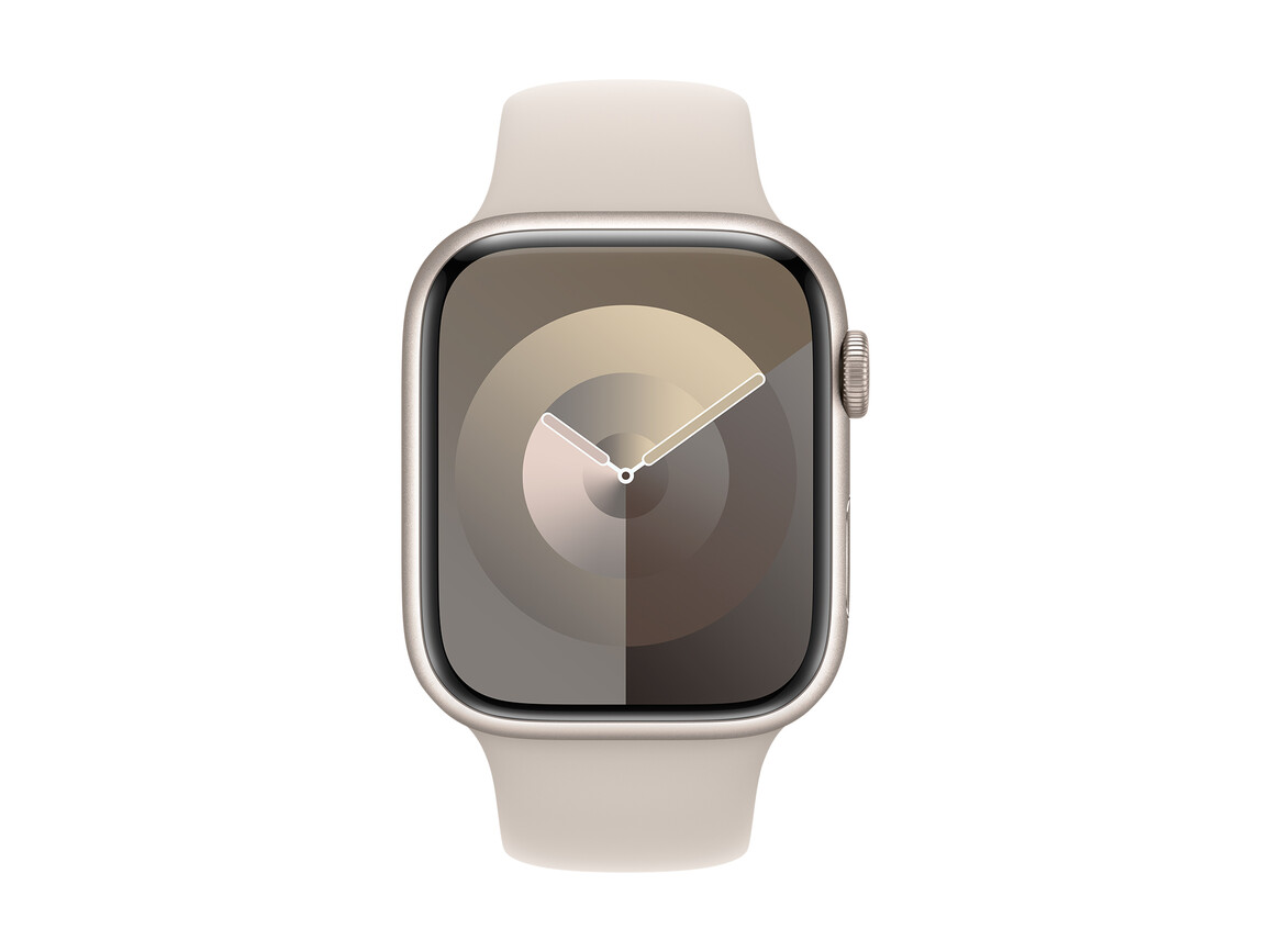 Apple Watch 45mm Sportarmband, polarstern, S/M>