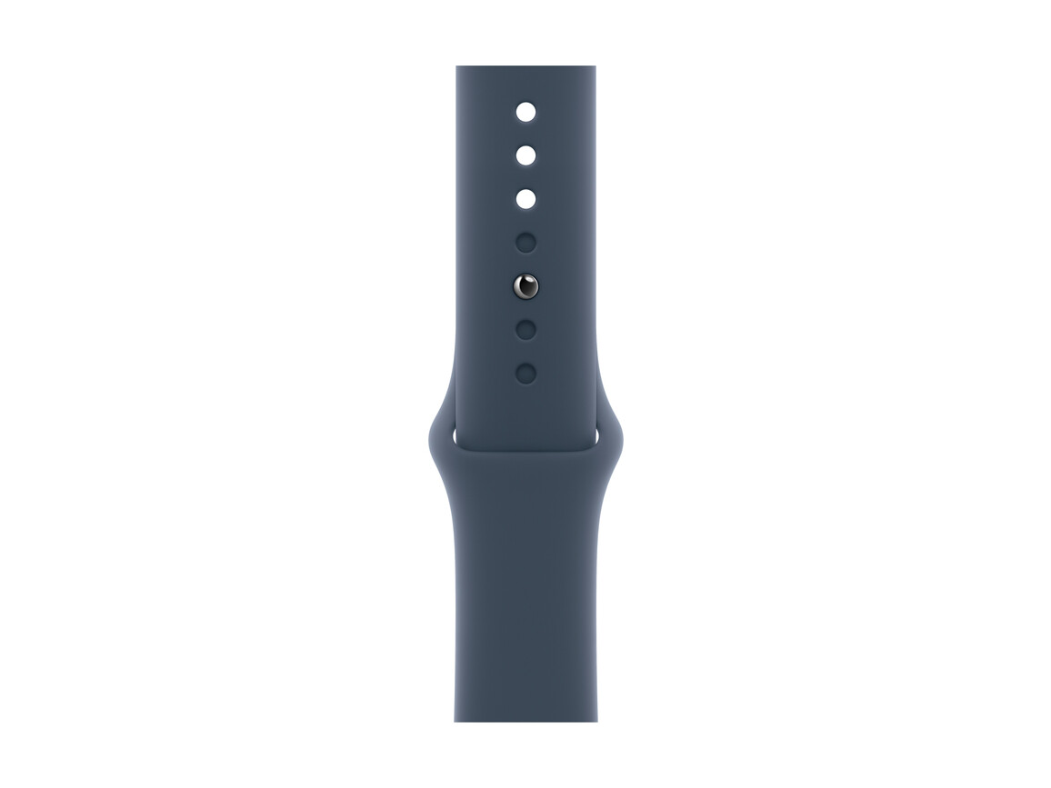 Apple Watch 45mm Sportarmband, sturmblau, S/M>