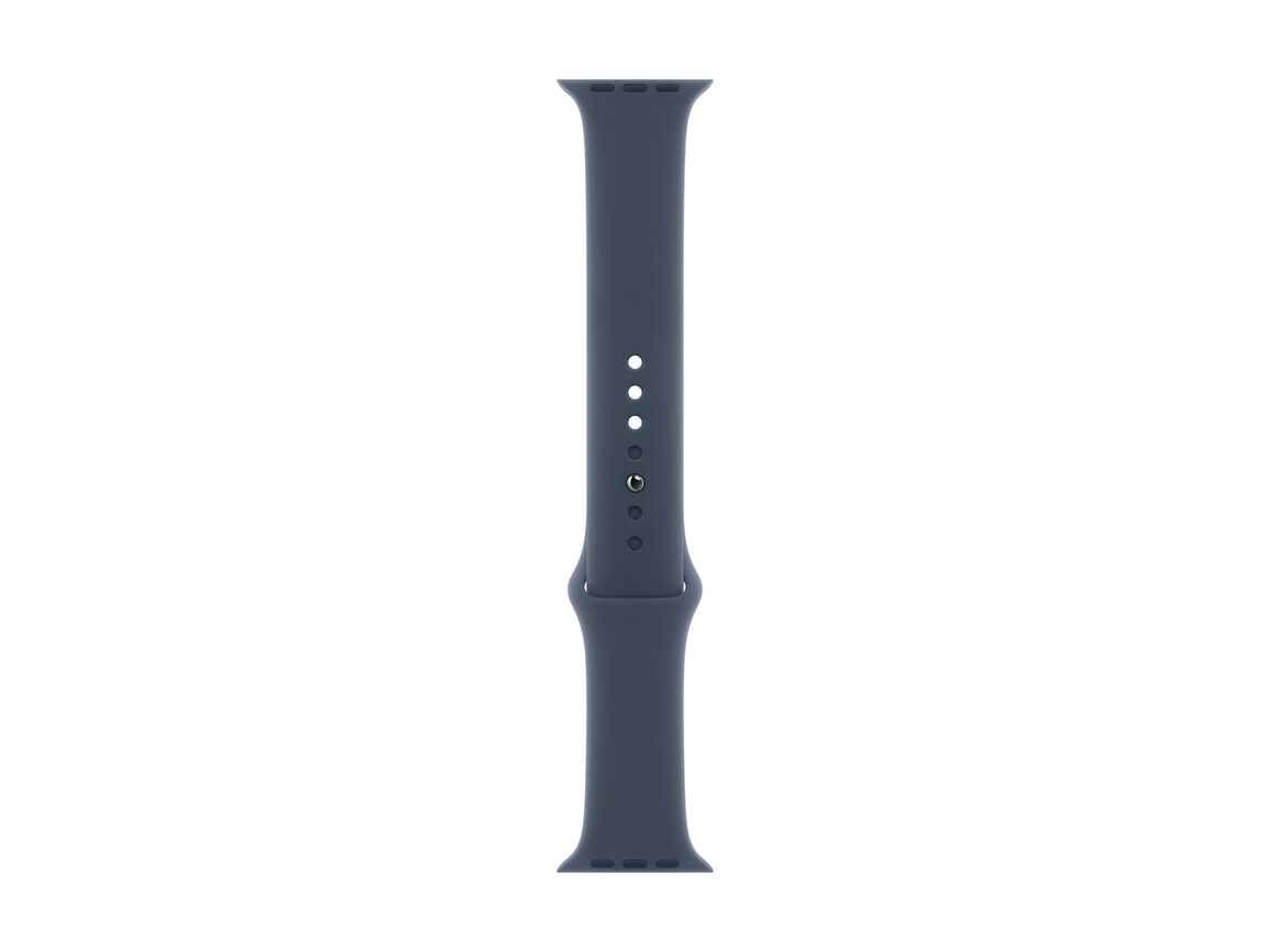 Apple Watch 45mm Sportarmband, sturmblau, S/M>