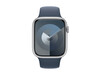 Apple Watch 45mm Sportarmband, sturmblau, S/M>