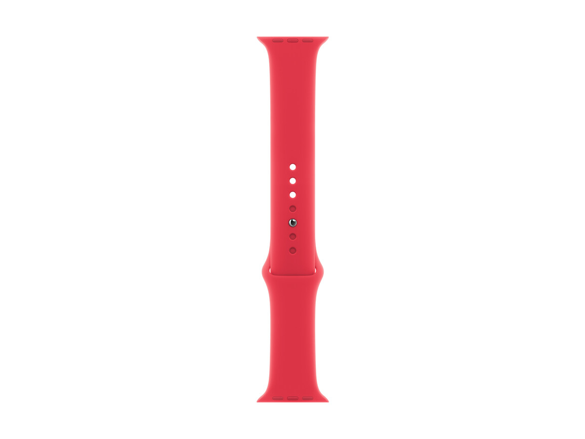Apple Watch 45mm Sportarmband, rot, S/M