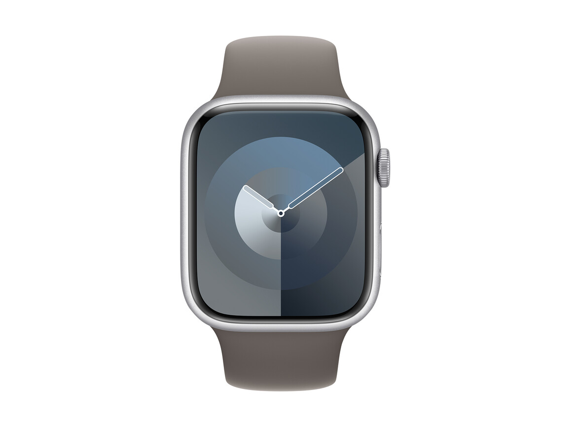 Apple Watch 45mm Sportarmband, tonbraun, M/L>