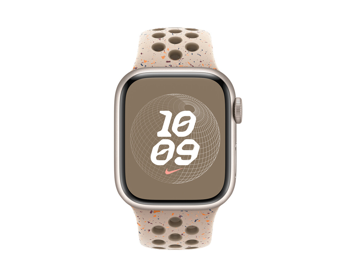 Apple Watch 41mm Nike Sportarmband, Desert Stone, M/L
