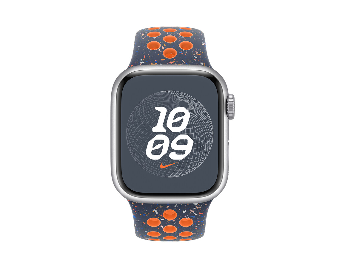 Apple Watch 41mm Nike Sportarmband, Blue Flame, M/L