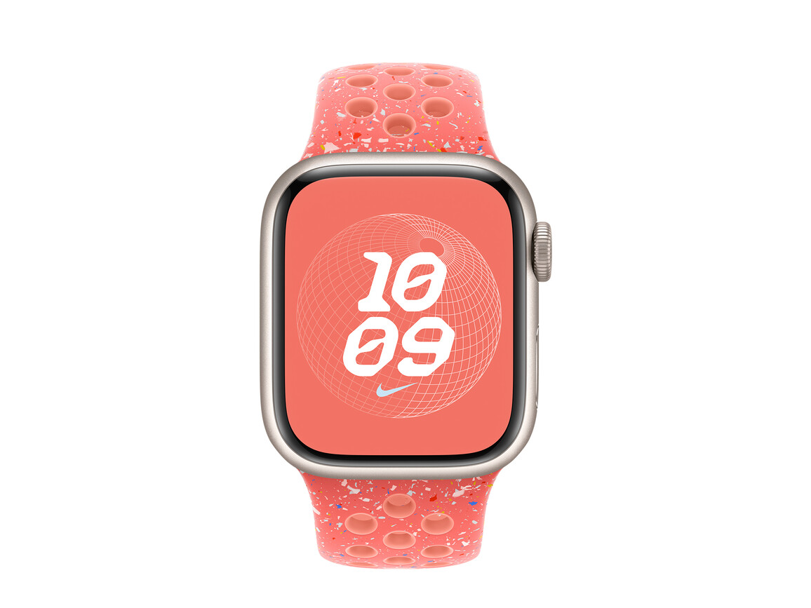 Apple Watch 41mm Nike Sportarmband, Magic Ember, S/M