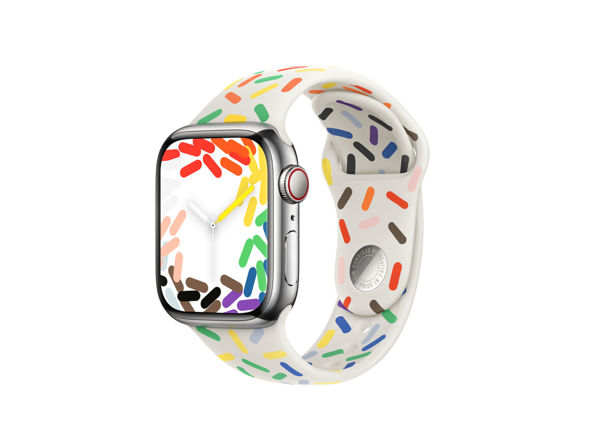 Apple Watch 45mm Sportarmband, Pride Edition, S/M