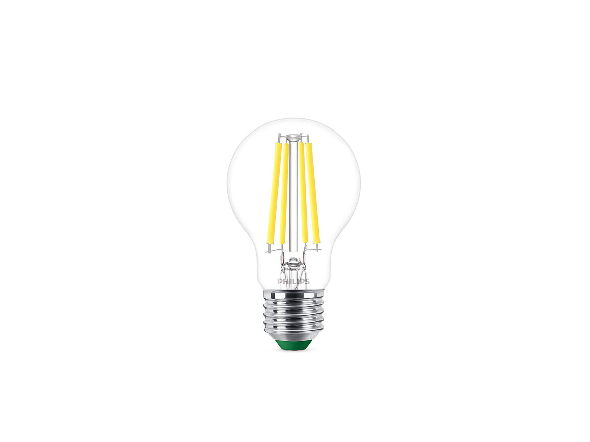 Philips Classic LED Lampe, LED CLA 60W E27 A60 4000K CL, transparent
