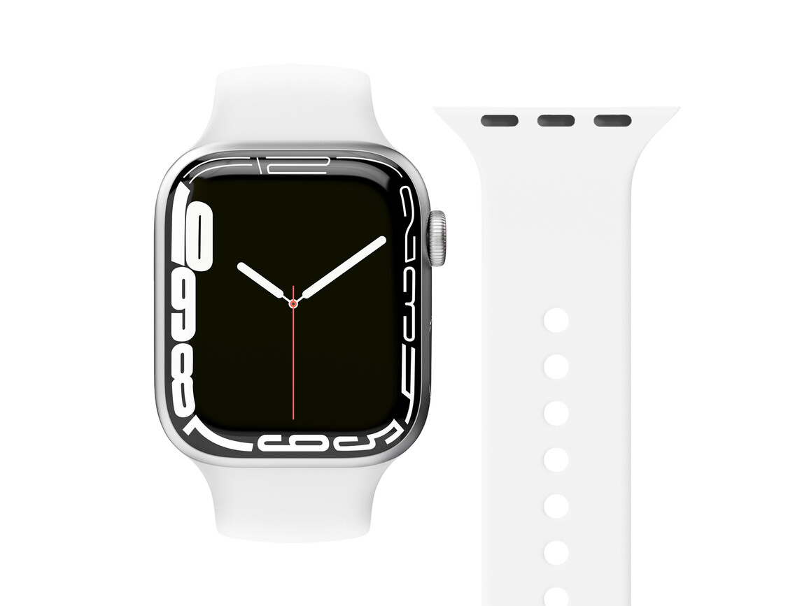 Vonmählen Silikon Loop One für Apple Watch 38/40/41 mm, weiß >